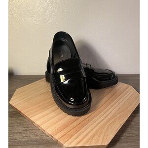 Old Navy Loafers Girl Shoes Black Size 1 Faux-Leather/Oxford